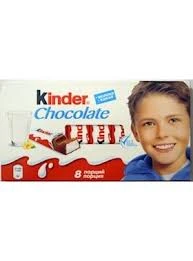 KINDER CHOCOLATE 100 G MAKES 8