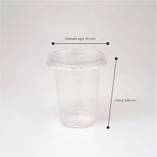 Transparent PP D95 Container and lid