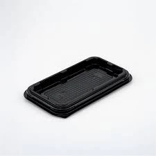Black bar with transparent lid Cake and sweets container T-1810D