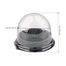 PR-T-85DV Black Muffin Dessert Tray